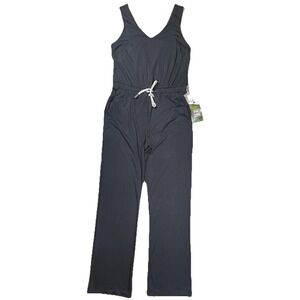 Duluth AKHG Women's Gray Renew Bamboo Tank Jumpsuit Sz Small Sustainable Ethical